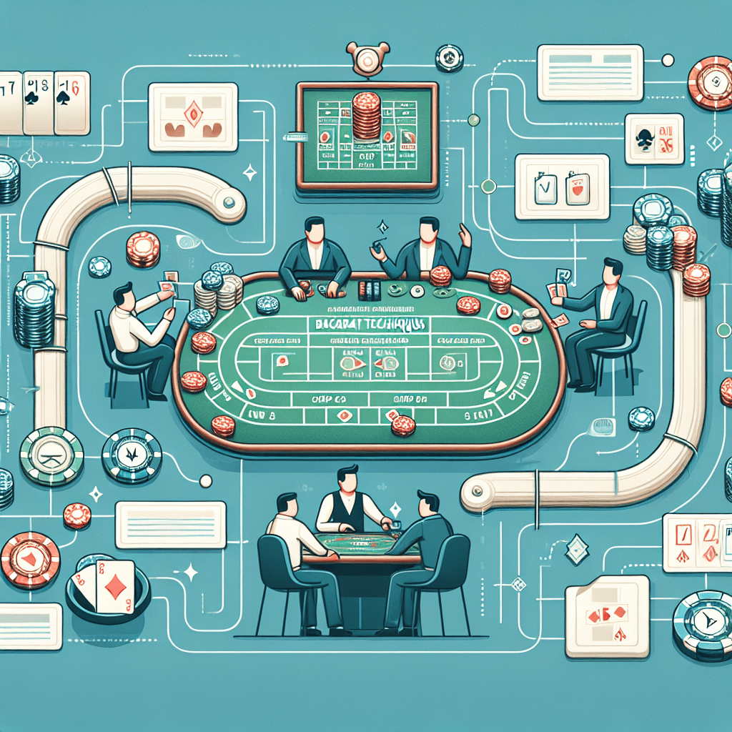 百家樂技巧, professional blog illustration, high quality, suitable for blog post, no text or watermarks